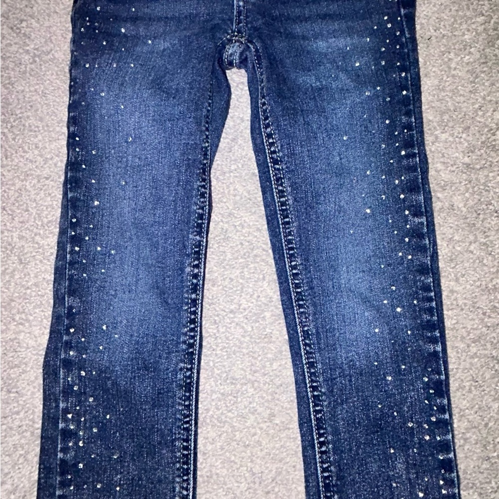 Girls Denim Jeans - Girls Jeans - Toddler Jeans - Girls Pants - Rhinestone Jeans